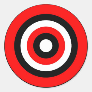 Adesivo Redondo Bullseye