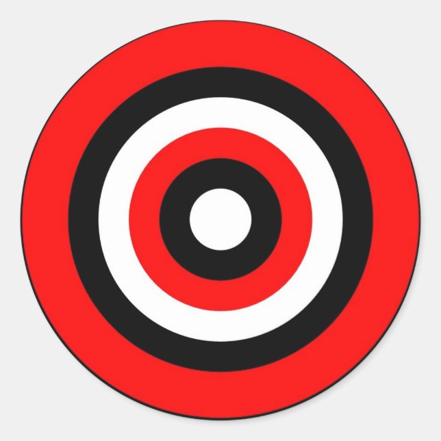 Adesivo Redondo Bullseye (Frente)