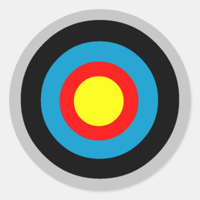 Adesivo Redondo Bullseye