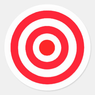 Adesivo Redondo Bullseye