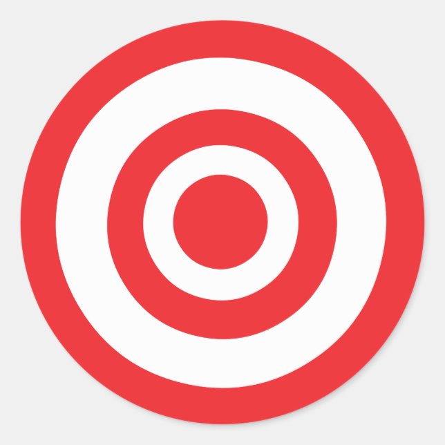 Adesivo Redondo Bullseye Target (Frente)