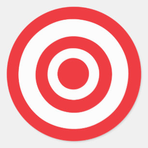 Adesivo Redondo Bullseye Target