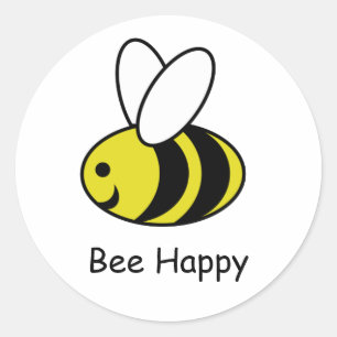 Adesivo Redondo Bumble a abelha