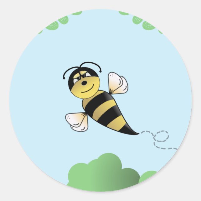 Adesivo Redondo Bumble Bee (Frente)