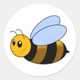 Adesivo Redondo Bumble Bee