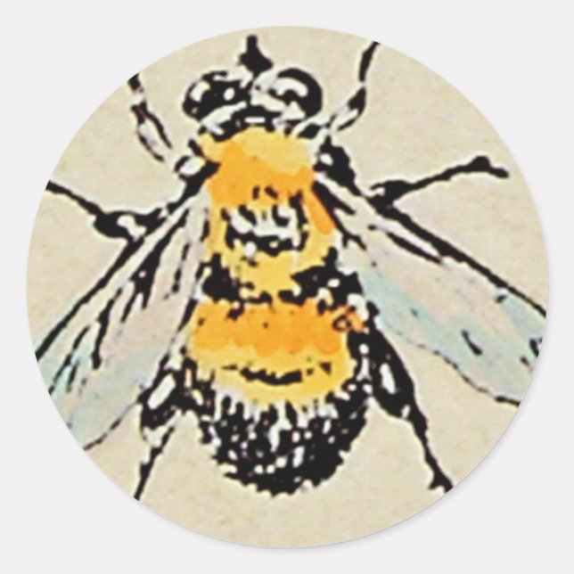 Adesivo Redondo Bumble Bee Sticker (Frente)