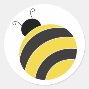 Adesivo Redondo Bumble Bee Sticker