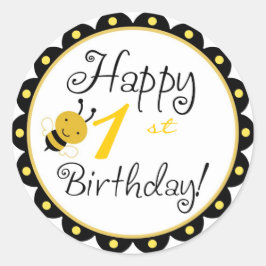 Adesivo Redondo Bumble Bee Sticker HBR1