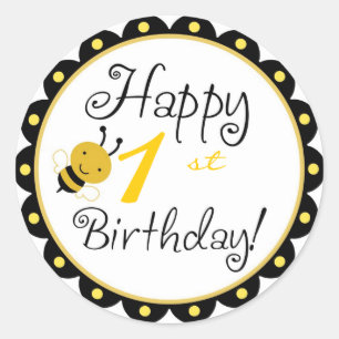 Adesivo Redondo Bumble Bee Sticker HBR1