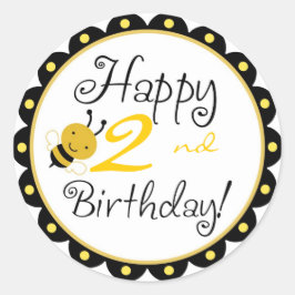 Adesivo Redondo Bumble Bee Sticker HBR2