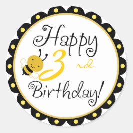 Adesivo Redondo Bumble Bee Sticker HBR3