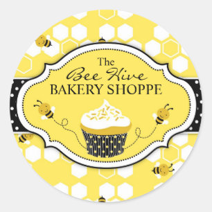 Adesivo Redondo Bumble Bee Sticker RBIZ