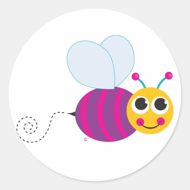 Adesivo Redondo Bumblebee Stickers (Frente)