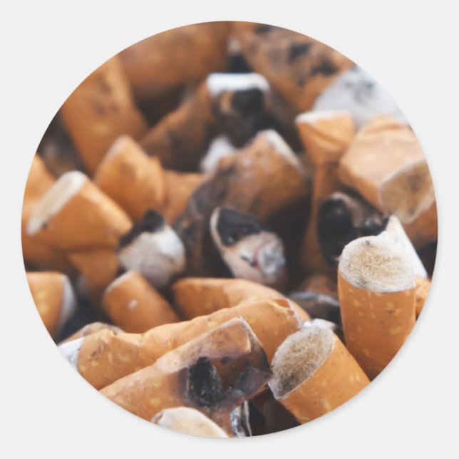 Adesivo Redondo Bumbuns de cigarros (Frente)