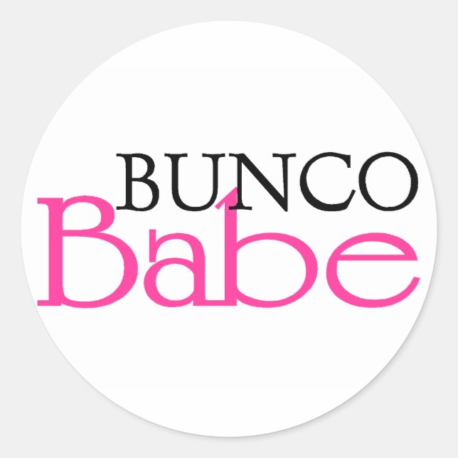 Adesivo Redondo Bunco Babe (Frente)