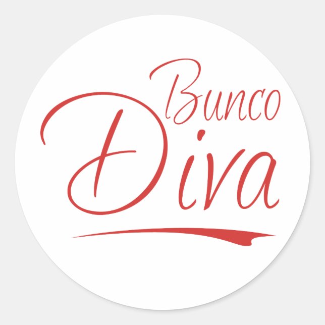 Adesivo Redondo bunco diva (Frente)