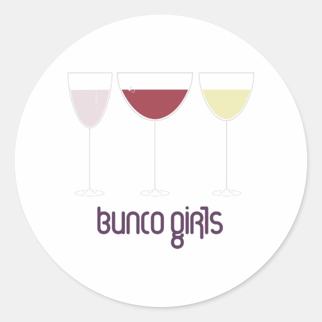 Adesivo Redondo Bunco Girls (Frente)