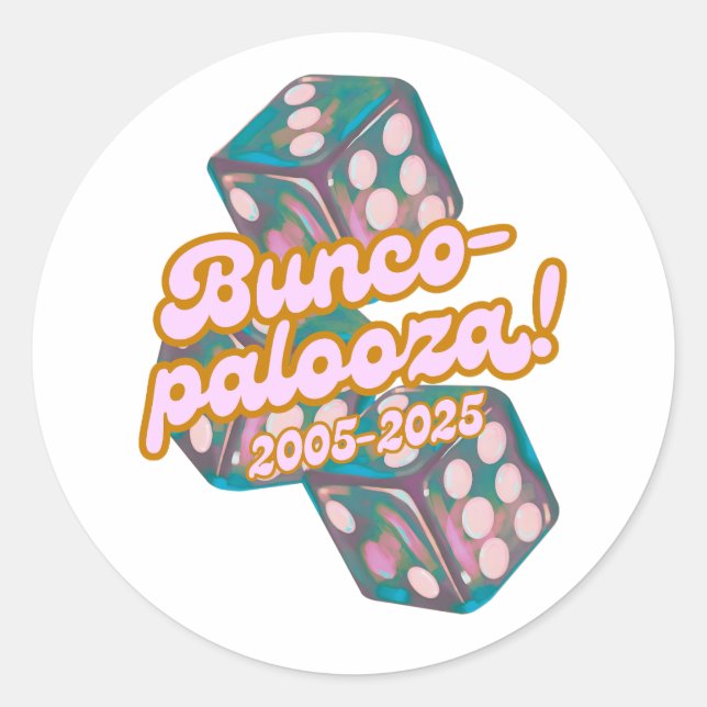 Adesivo Redondo Bunco-palooza Sticker (Frente)
