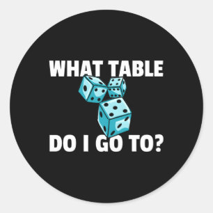 Adesivo Redondo Bunco Para Jogadores Bunco