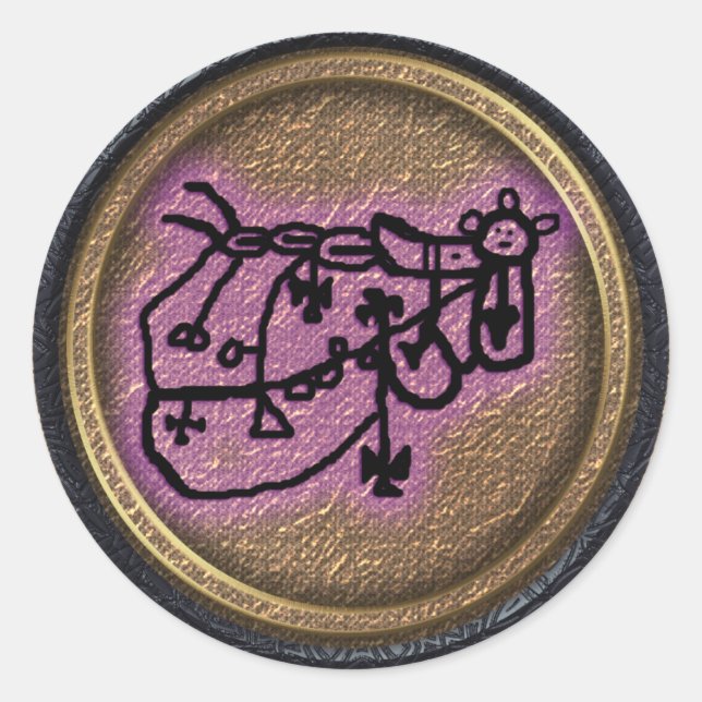 Adesivo Redondo bunda (Frente)