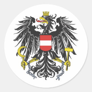 Adesivo Redondo Bundesadler Áustria