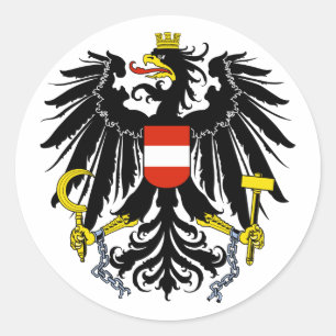 Adesivo Redondo Bundesadler, Áustria