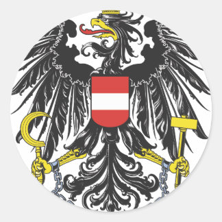 Adesivo Redondo Bundesadler Áustria