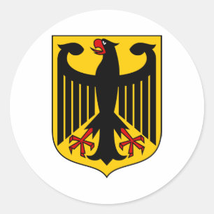 Adesivo Redondo Bundesadler - Bundeswappen Alemanhas - Alemanha