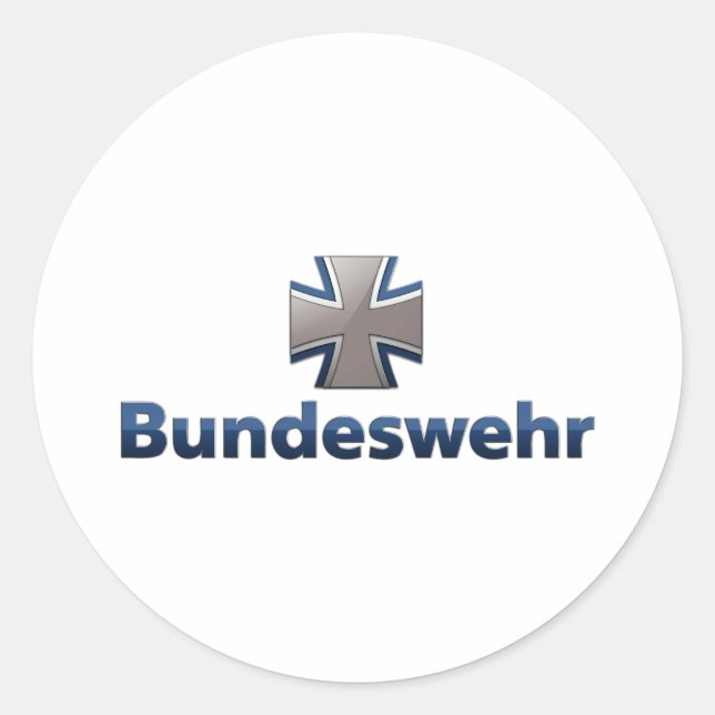 Adesivo Redondo Bundeswehr Emblem (Frente)