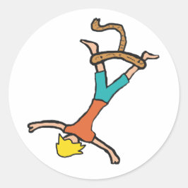 Adesivo Redondo Bungee Jumping