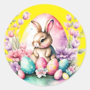 Adesivo Redondo Bunny