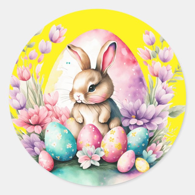 Adesivo Redondo Bunny (Frente)
