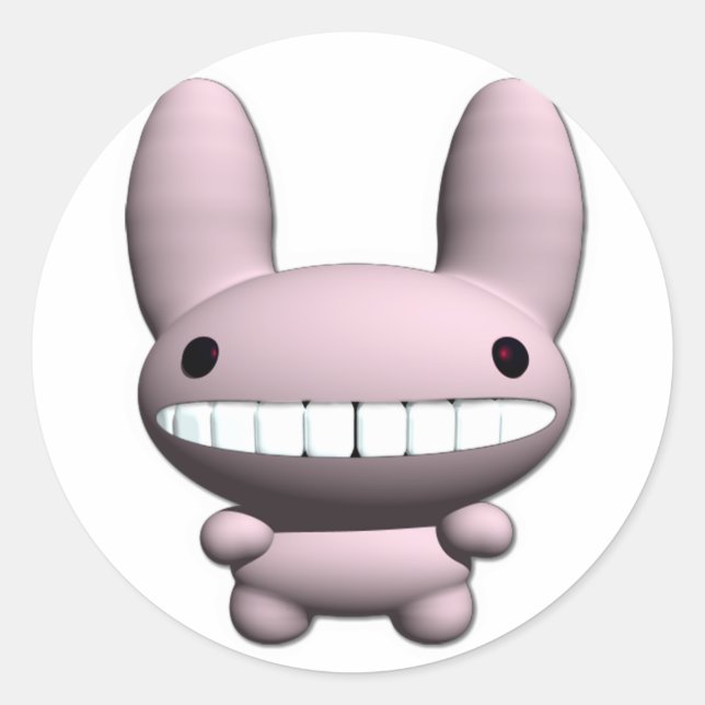 Adesivo Redondo Bunny Bunny Sticker (Frente)