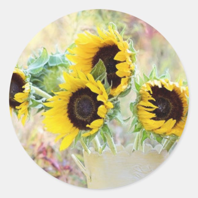 Adesivo Redondo Buquê (Frente)