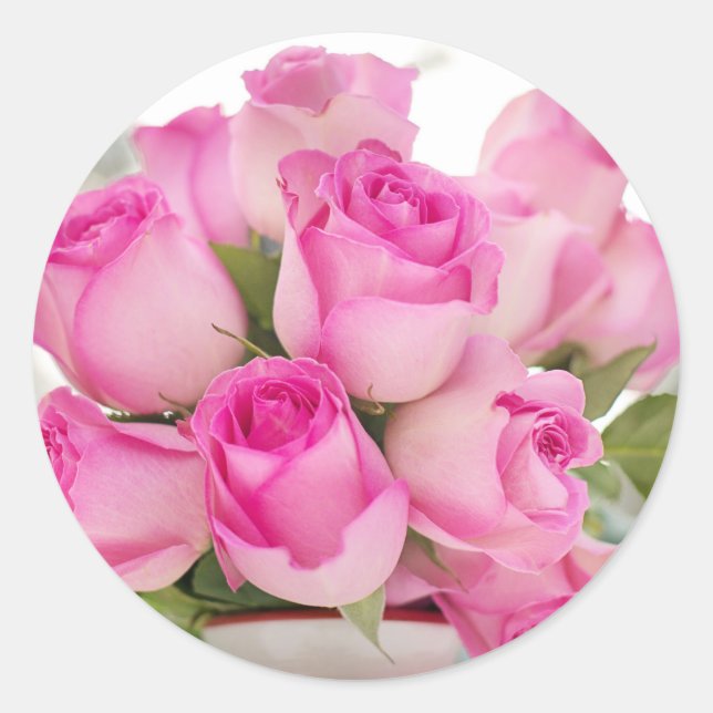 Adesivo Redondo Buquê (Frente)