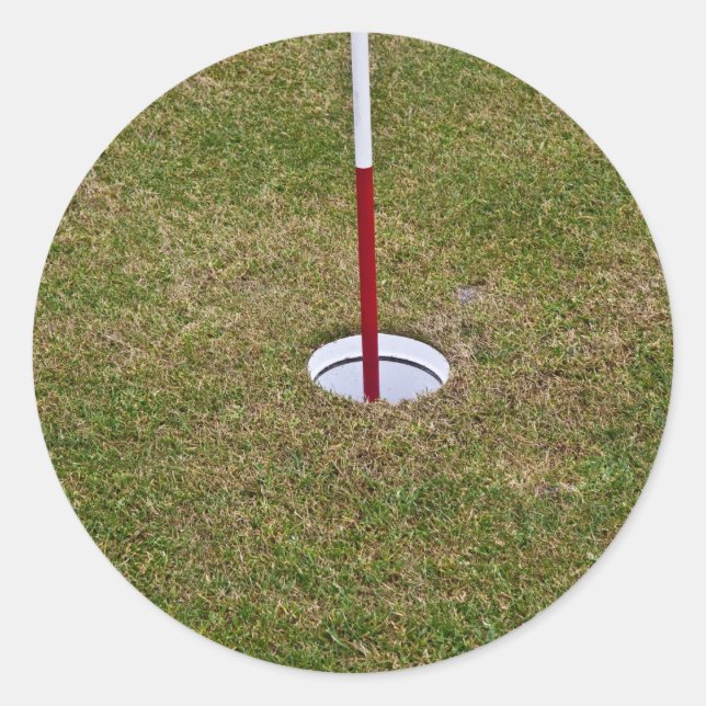 Adesivo Redondo Buraco de golfe (Frente)