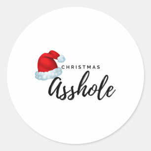 Adesivo Redondo Buraco de Natal Adulto