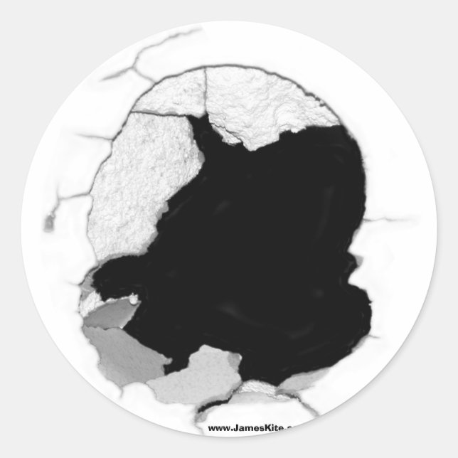 Adesivo Redondo Buraco em um (Frente)