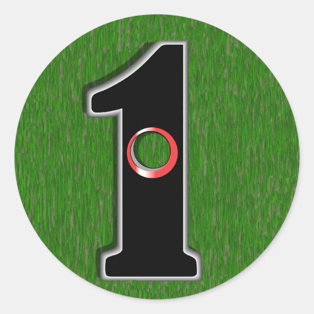 Adesivo Redondo Buraco Em Um! (Frente)