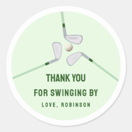 Adesivo Redondo Buraco Moderno em Um Aniversário de Par-Tera