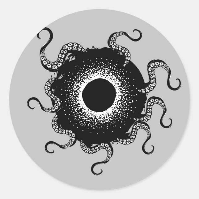 Adesivo Redondo Buraco negro (Frente)