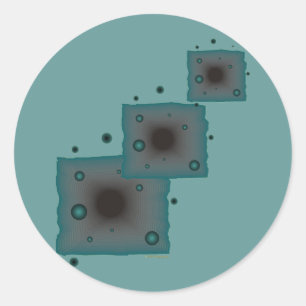 Adesivo Redondo Buraco negro grande da ficção científica do