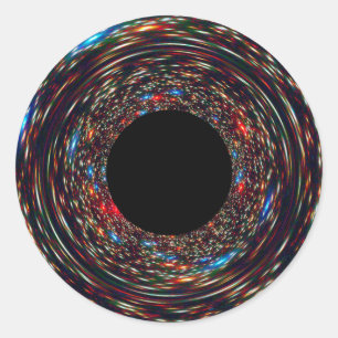 Adesivo Redondo Buraco Negro Supermassivo