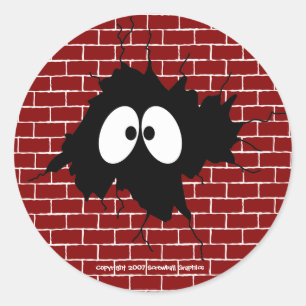 Adesivo Redondo Buraco nos Stickers