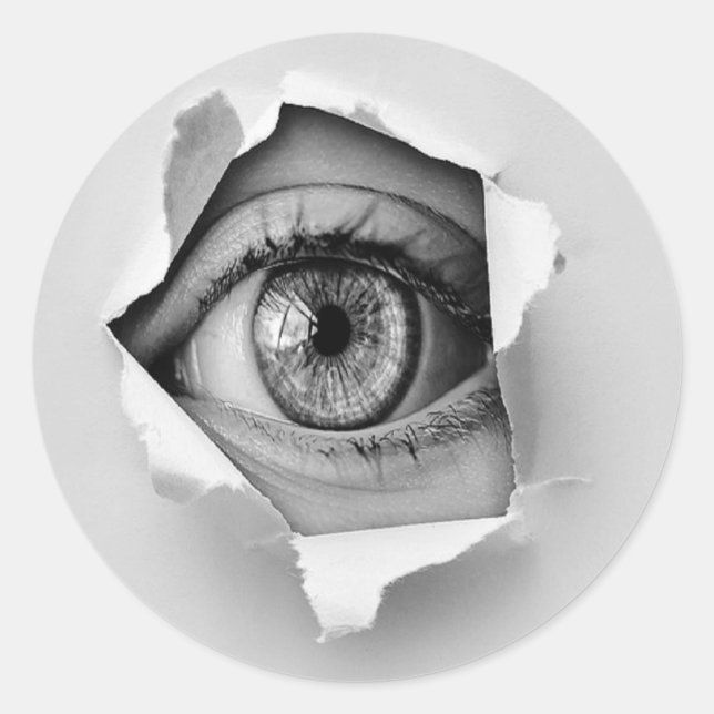 Adesivo Redondo buraco ocular (Frente)