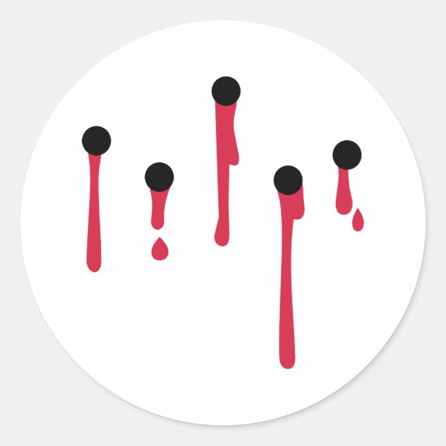 Adesivo Redondo Buracos de bala (Frente)