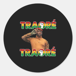 Adesivo Redondo Burkina Faso - Ibrahim Traoré _ Thomas Sankara