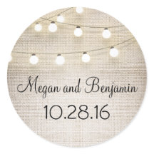 Burlap e String Lights Russo