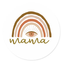 Burnt Orange Boho Rainbow eye 