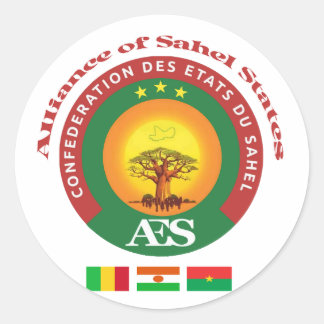 Adesivo Redondo Burquina, Mali e Níger, Aliança dos Estados do Sah